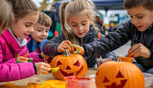 pumpkin carving and painting