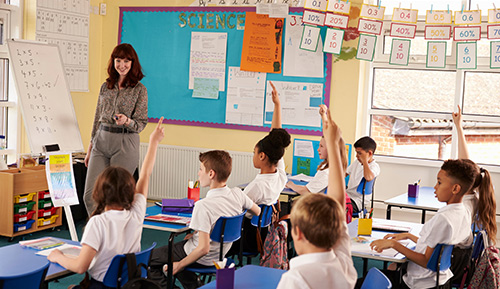 tltp teacher and pupils classroom